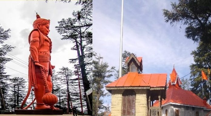 शिमला स्थित झाक़ू मंदिर के बारे में नहीं जानते होंगे आप ये बातें – 108ft ऊंची हनुमान प्रतिमा