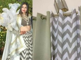 sonam kapoor curtain dress pic